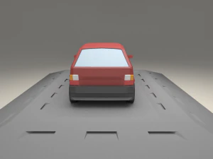 fiat uno form 1983 3D Model