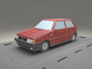 fiat uno form 1983 3D Model