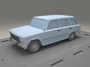 Fiat 124 Familiale de 1967 Modèle 3D