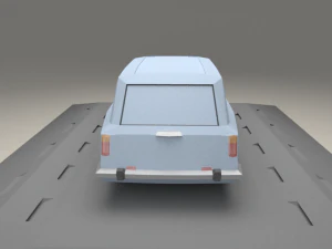 fiat 124 familiare from 1967 3D Model