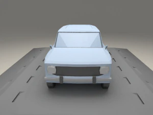 fiat 124 familiare from 1967 3D Model