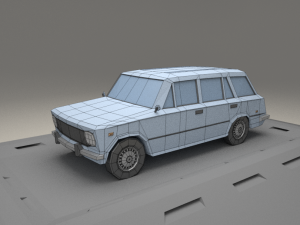 fiat 124 familiare from 1967 Modelo 3D