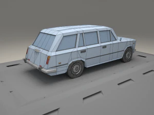 fiat 124 familiare from 1967 3D Model