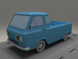 Ford E-Serie Econoline Pickup aus dem Jahr 1963 3D Modell