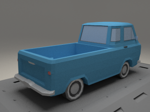 ford e-series econoline pickup from 1963 Model 3D