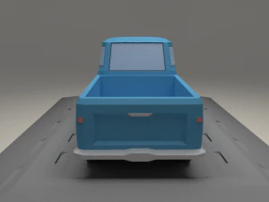 ford e-series econoline pickup from 1963 3D Model