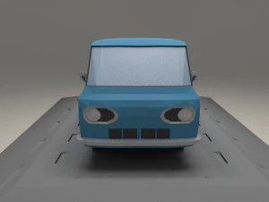 ford e-series econoline pickup from 1963 3D Model