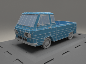 ford e-series econoline pickup from 1963 Model 3D