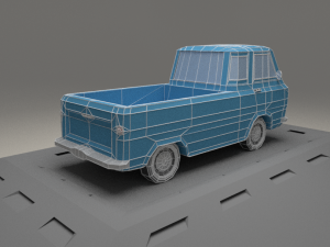 ford e-series econoline pickup from 1963 Model 3D