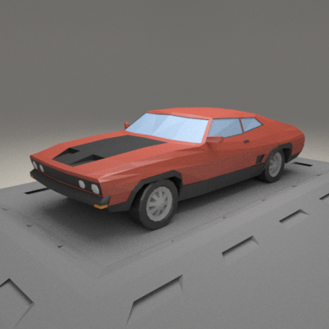 ford aus falcon xb from 1973 3D Model .c4d .max .obj .3ds .fbx .stl .blend 
