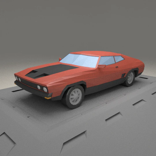 ford aus falcon xb from 1973 3D Model .c4d .max .obj .3ds .fbx .stl .blend 