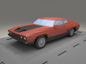ford aus falcon xb from 1973 3D Model