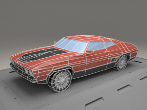 ford aus falcon xb from 1973 3D Model