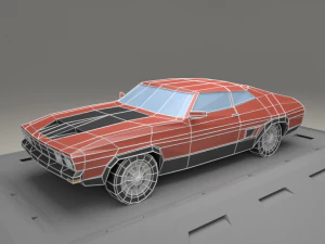 ford aus falcon xb from 1973 3D Model