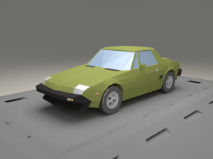 Niedriges Polykarikatur-Auto Fiats Uno 1983 3D-Modell - TurboSquid