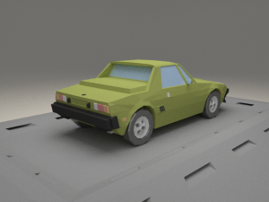 fiat x1-9 from 1972 3D 模型