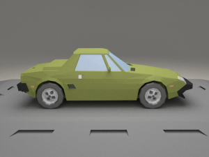 fiat x1-9 from 1972 3D 模型