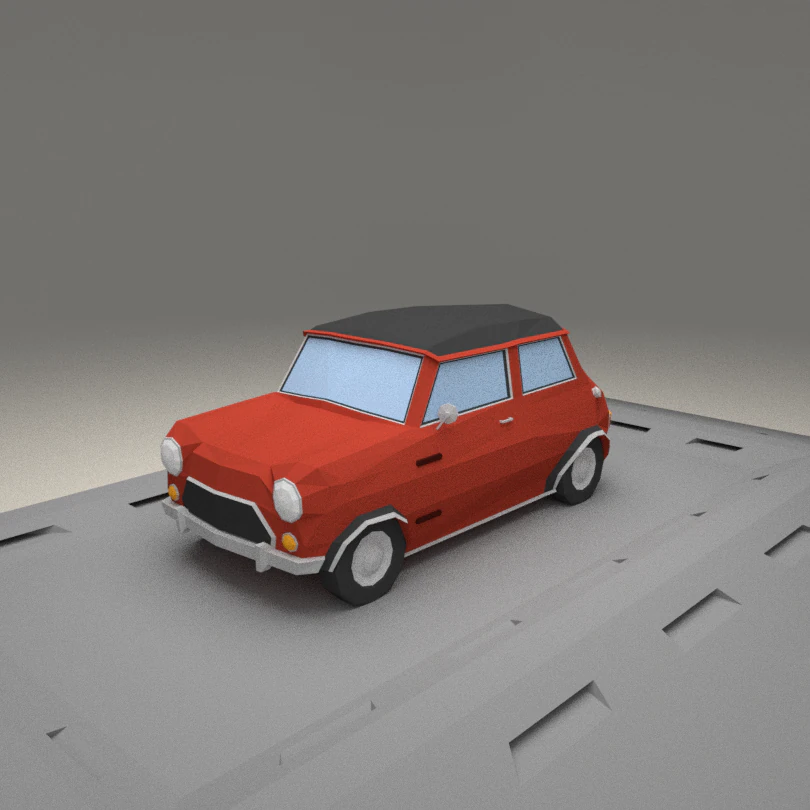 austin mini cooper s from 1964 3D Model .c4d .max .obj .3ds .fbx .stl .blend
