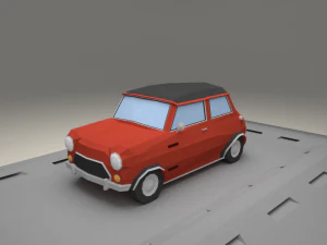 austin mini cooper s from 1964 3D Model