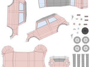 austin mini cooper s from 1964 Modelo 3D