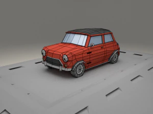 austin mini cooper s from 1964 3D Model