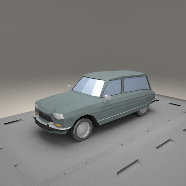 citroen ami 8 fourgonette from 1970 3D मॉडल .c4d .max .obj .3ds .fbx .stl .blend 