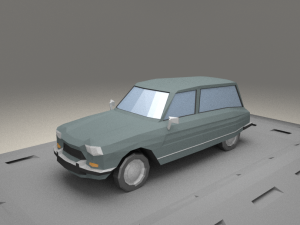 citroen ami 8 fourgonette from 1970 Modelo 3D