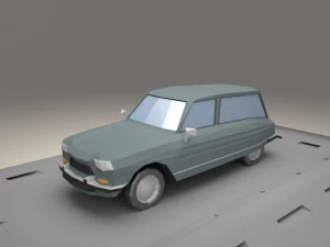 シトロエン アミ 8 フォーゴネット 1970 年 3Dモデル