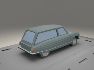 citroen ami 8 fourgonette from 1970 3D मॉडल