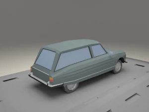 citroen ami 8 fourgonette from 1970 3D Model