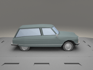 citroen ami 8 fourgonette from 1970 3D मॉडल