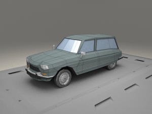 citroen ami 8 fourgonette from 1970 3D मॉडल