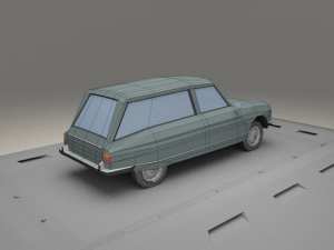 citroen ami 8 fourgonette from 1970 3D मॉडल