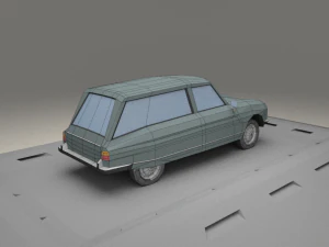 citroen ami 8 fourgonette from 1970 3D Model