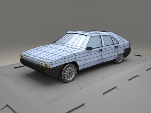 citroen bx from 1990 3D मॉडल