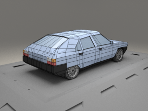 citroen bx from 1990 3D मॉडल