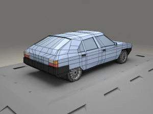 citroen bx from 1990 3D Model