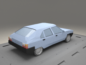 citroen bx from 1990 3D मॉडल