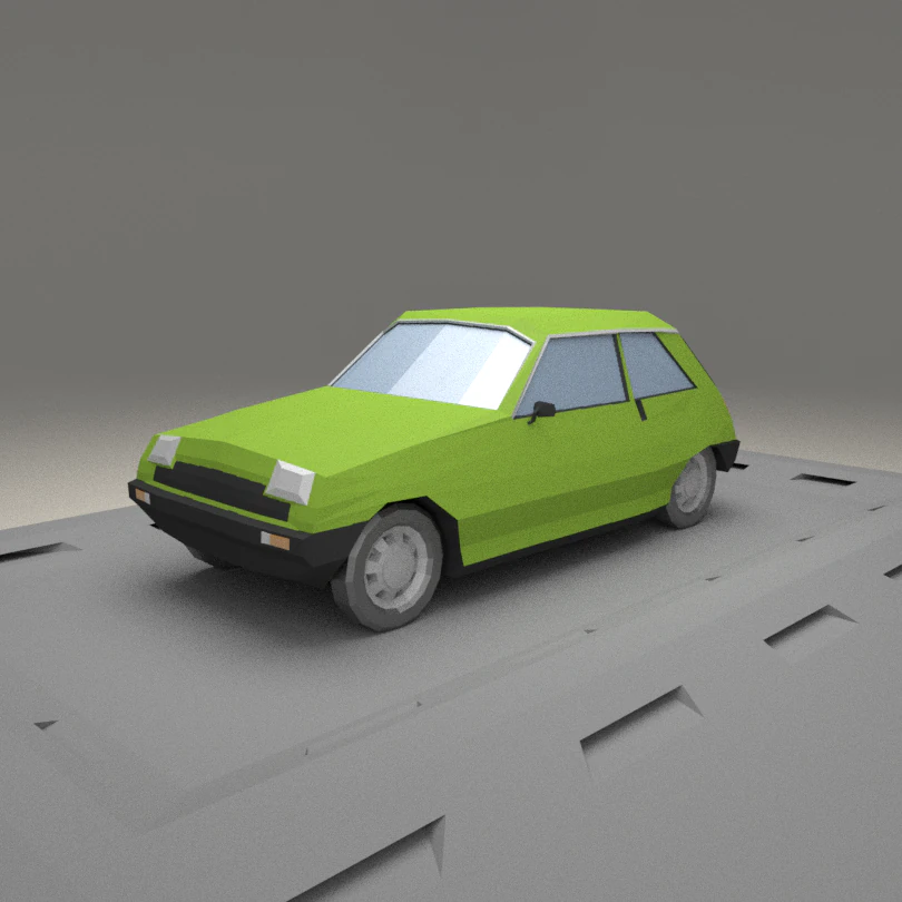 renault 5 from 1977 3D Model .c4d .max .obj .3ds .fbx .stl .blend 