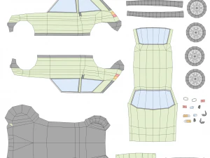 renault 5 from 1977 3D Model