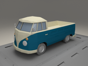 volkswagen transpoter t2 from 1966 3D Model