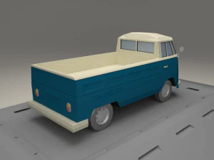 volkswagen transpoter t2 from 1966 3D Model