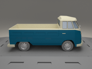 volkswagen transpoter t2 from 1966 3Dモデル