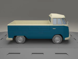 volkswagen transpoter t2 from 1966 3D Model