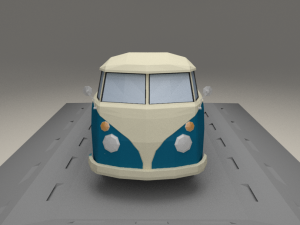 volkswagen transpoter t2 from 1966 3Dモデル