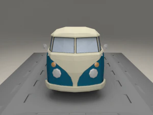 volkswagen transpoter t2 from 1966 3D Model