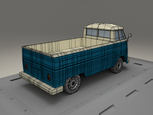 volkswagen transpoter t2 from 1966 3Dモデル