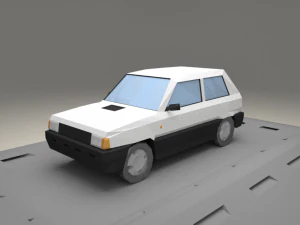 fiat panda from 1980 3D Model
