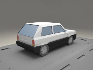 fiat panda from 1980 3D Model