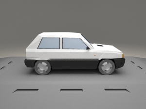 fiat panda from 1980 3D 모델